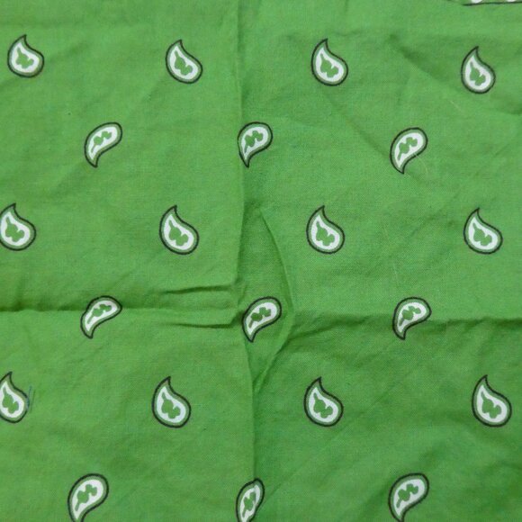 Unbranded | OS One Size | Green Paisley Square Bandana / Scarf - Picture 6 of 16